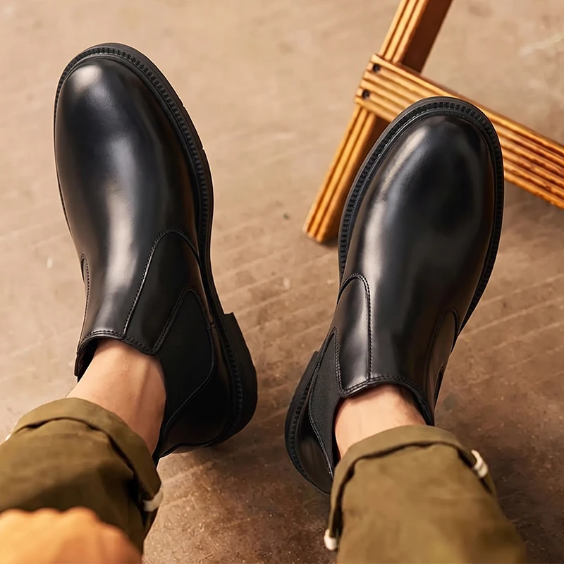Men Leather Chelsea Ankle Boot - Men Formal Wear With Boots review and price