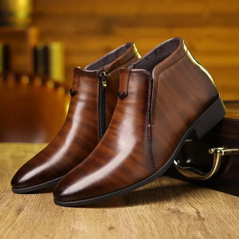 Luxury Mens Boots Fashion High - Men Formal Wear With Boots review and price