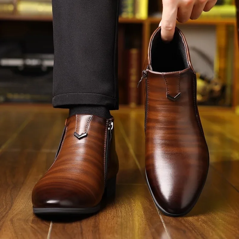 Luxury Mens Boots Fashion High - Men Formal Wear With Boots review and price