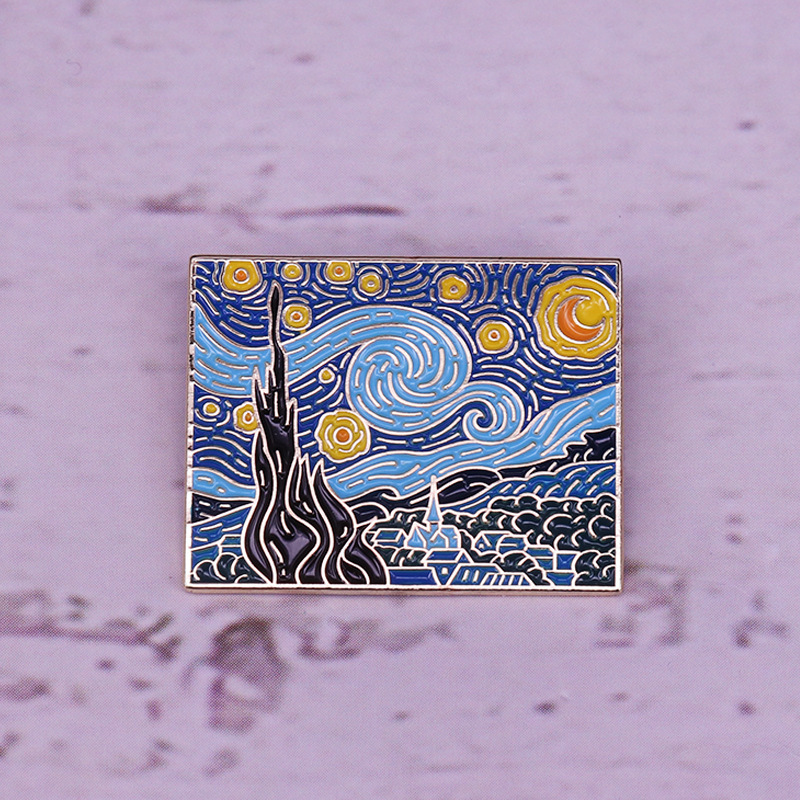 Van Gogh Soft Enamel Pin Lapel - Tuxedo Lapel Pin review and price