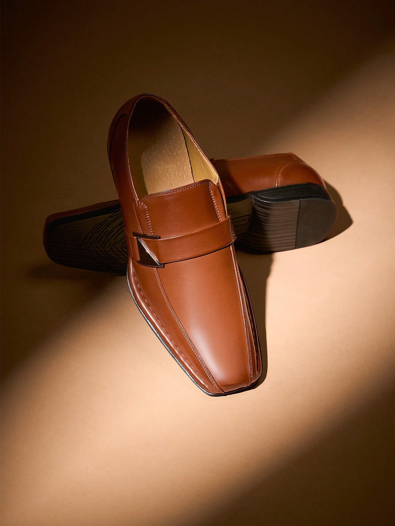 Men’s PU Leather Lined Wide‑Fi - Formal Men Daily Wear Footwear review and price
