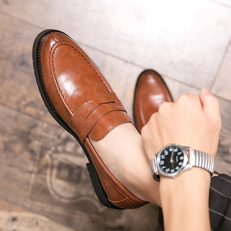 Men Vintage Faux Leather Penny - Formal Men Daily Wear Footwear review and price