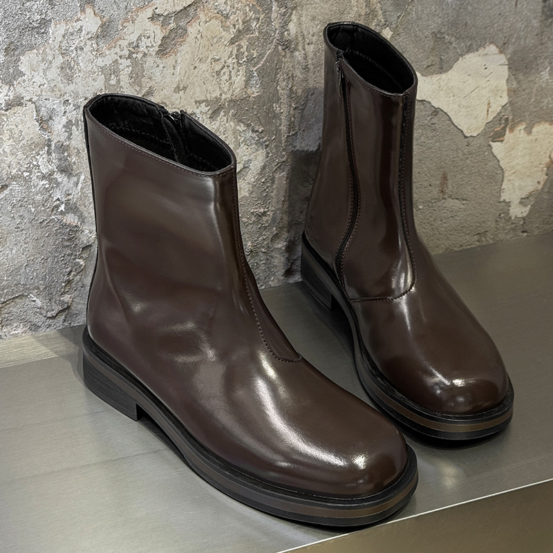 Vintage Mens Boots Luxury Hand - Men Formal Wear With Boots review and price