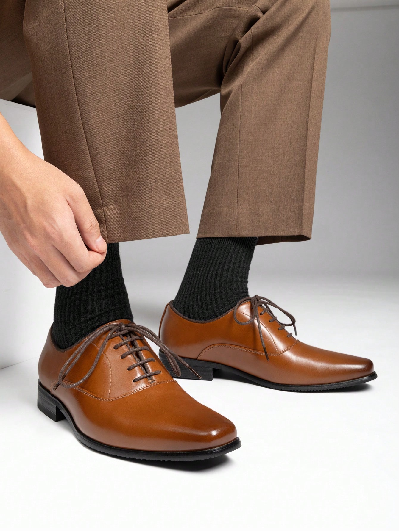 Brown Oxford Dress Shoes for M - Formal Men Daily Wear Footwear review and price