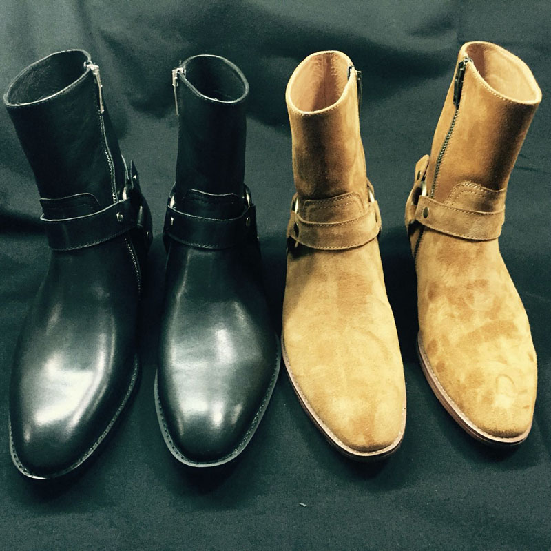 Men Genuine Leather Handmade B - Men Formal Wear With Boots review and price